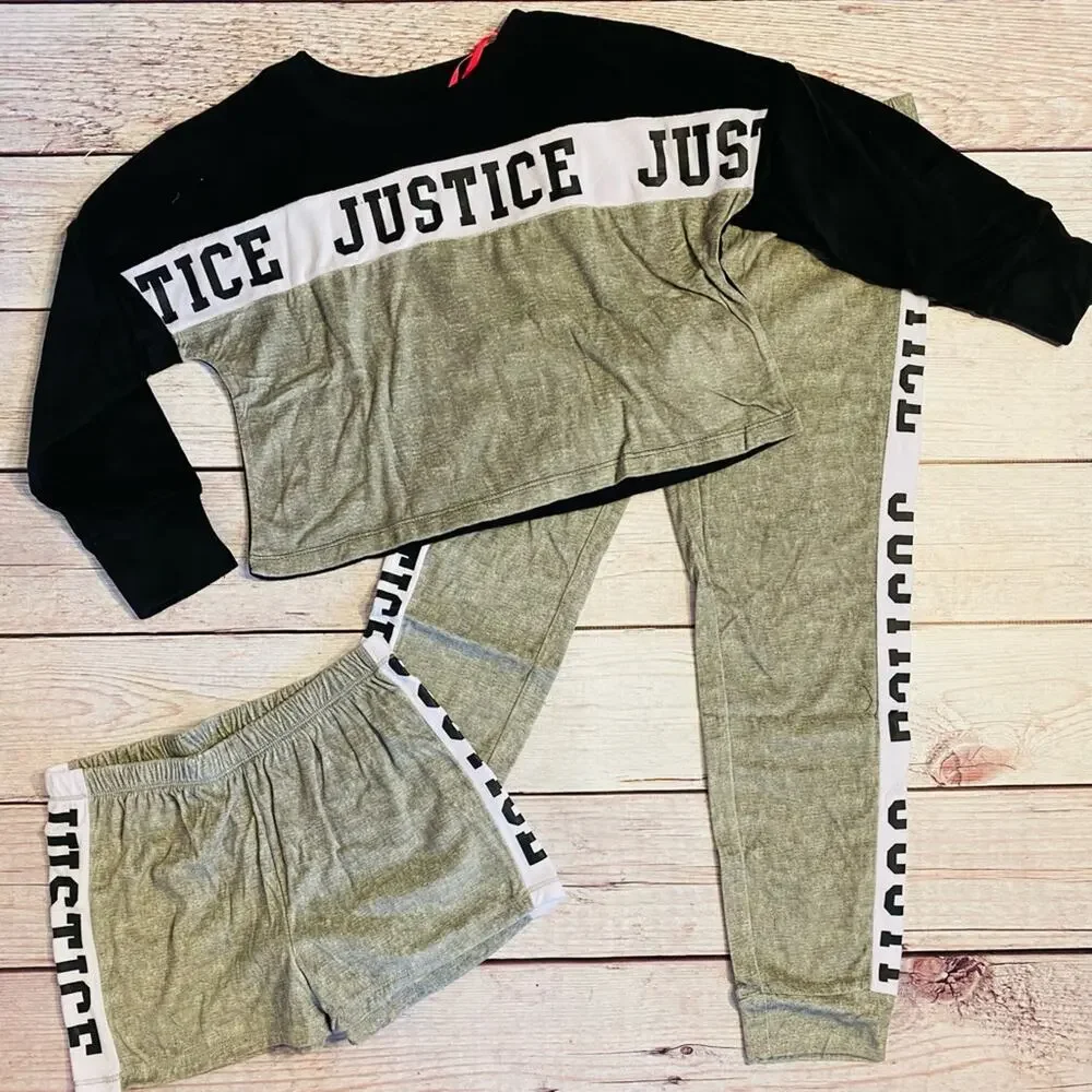 📌 🆕 Justice • Fleece • Shorts & Pants Pajama Set